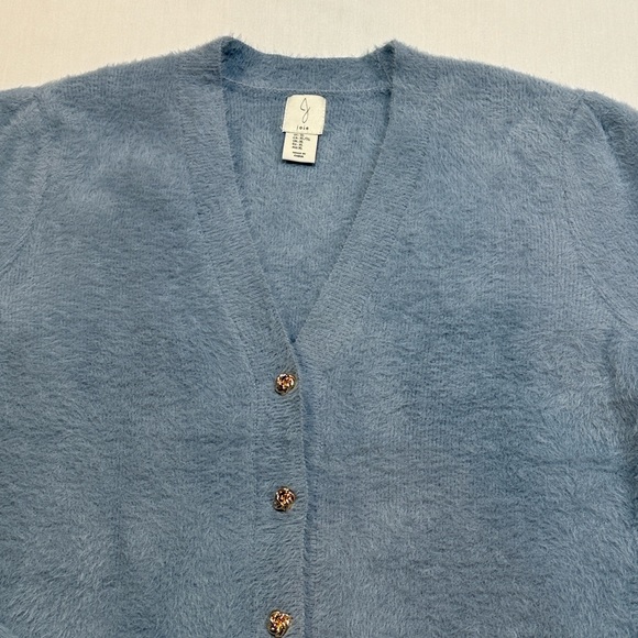 Joie Soft Blue Button-Up Cardigan - Picture 5 of 9